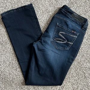 Seven7 Dark Wash Bootcut ALTERED HEM Jeans Size 6